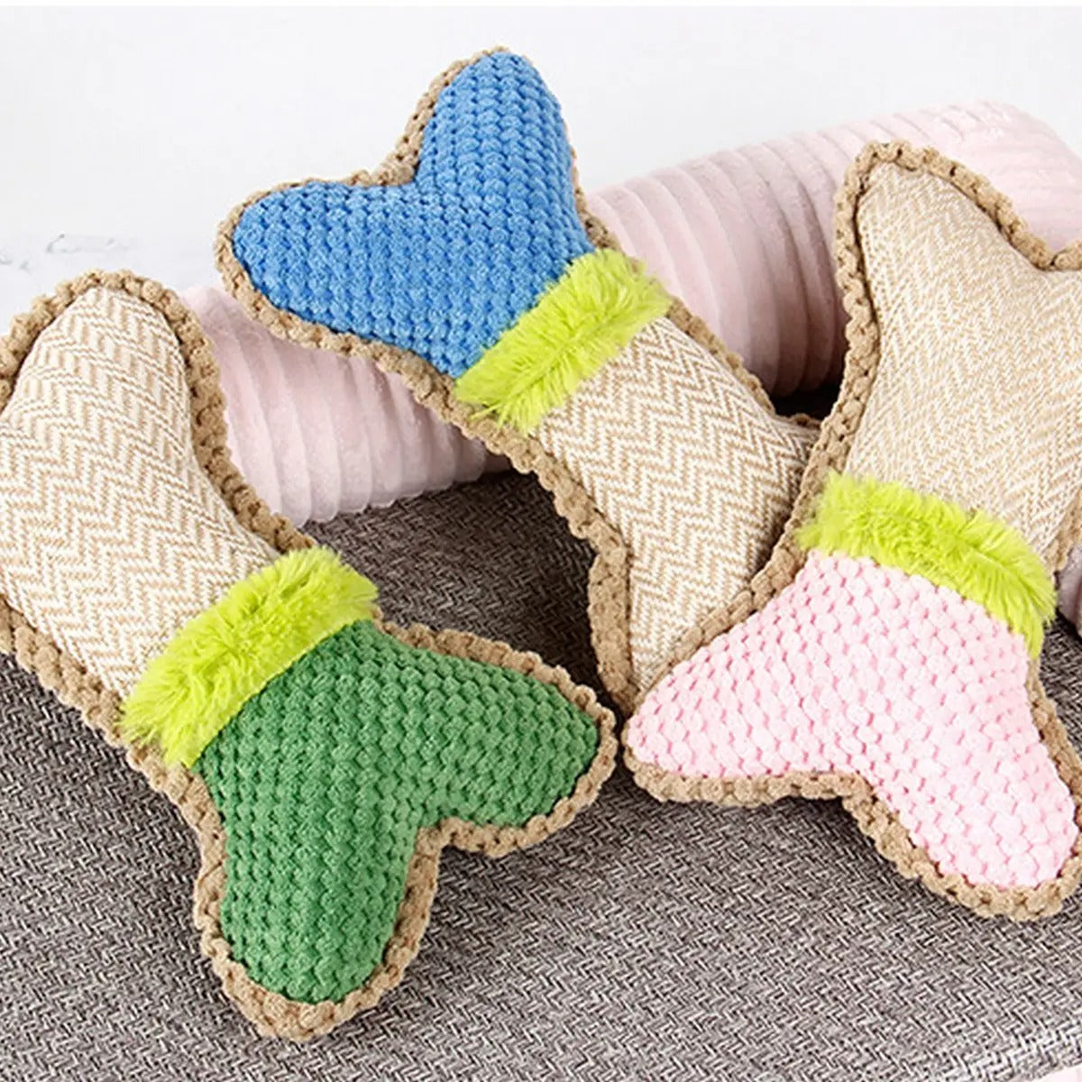 Corn Plush Bone Toy, Squeaky Chew Toy for Pets_CWMM5499