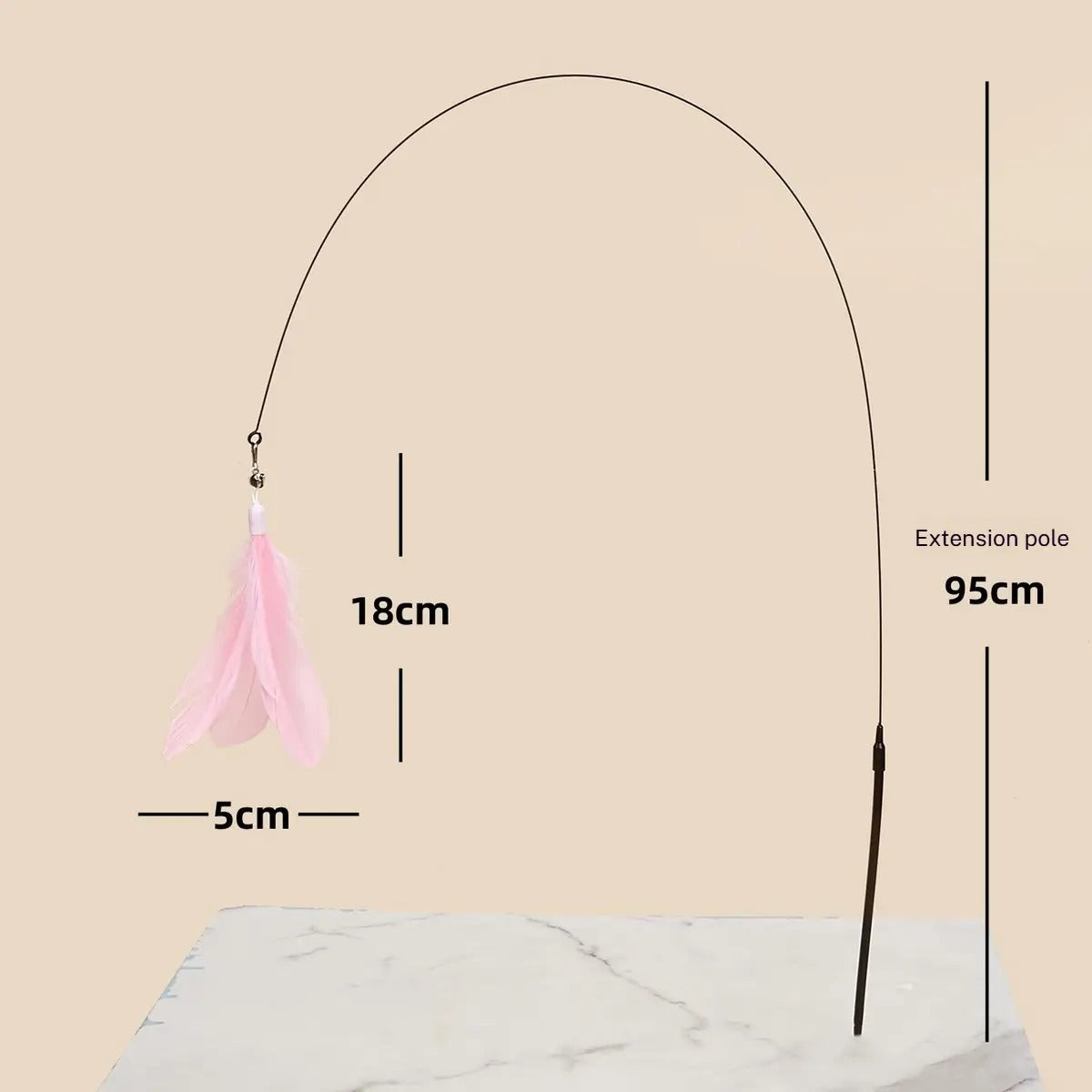 Cat Wand Toy with Suction Base – No Tipping_CWMM6797