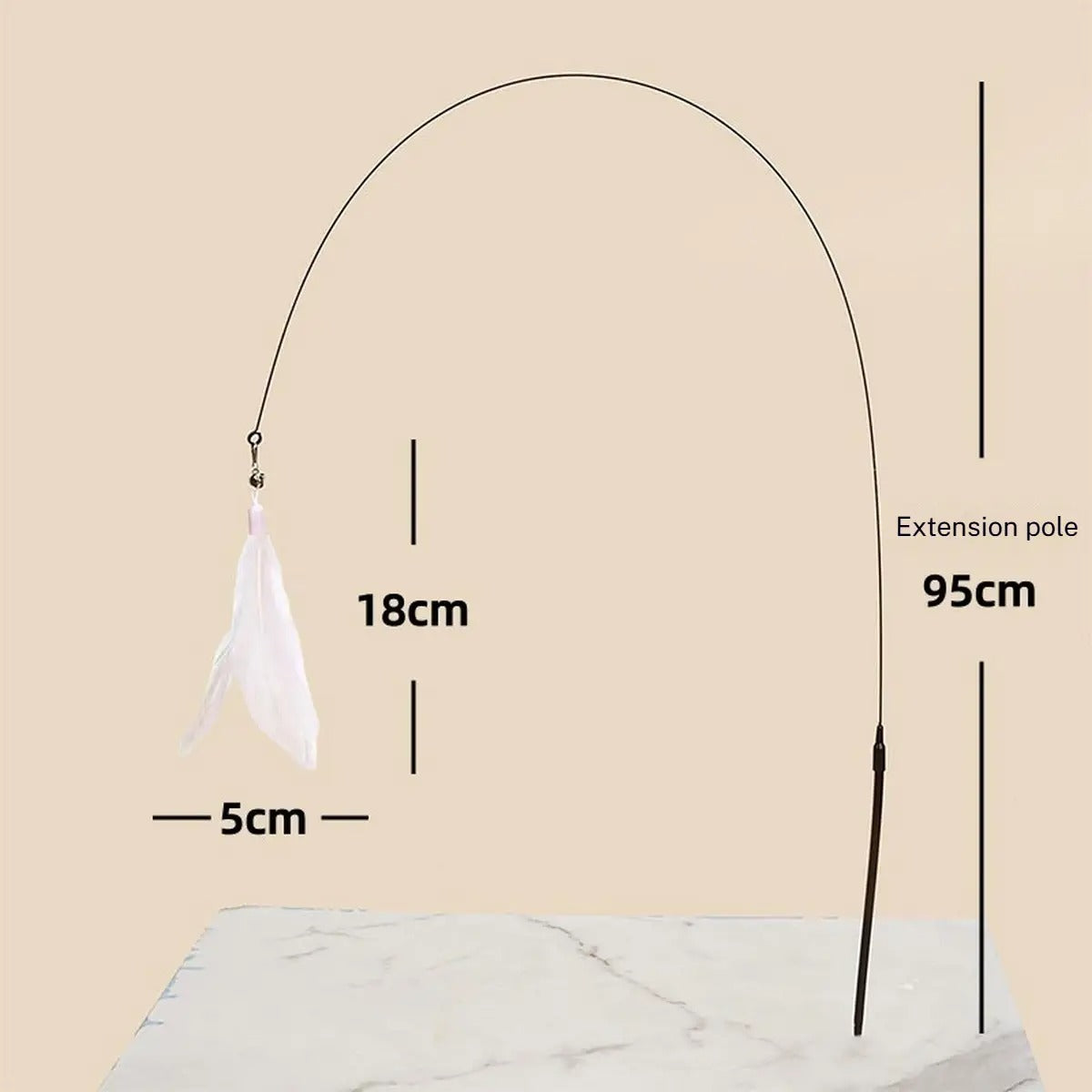 Cat Wand Toy with Suction Base – No Tipping_CWMM6797