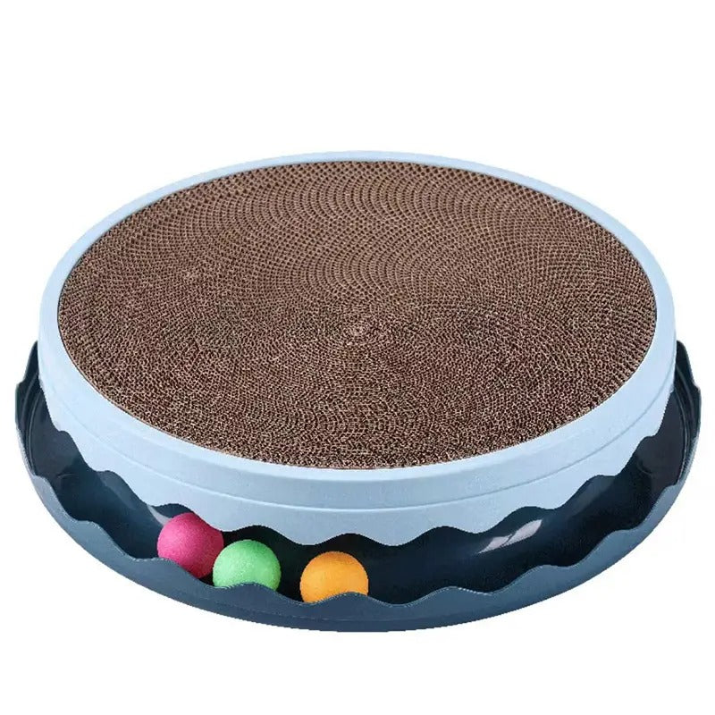 Corrugated Round Durable Cat Scratching Pad_CWMM5191