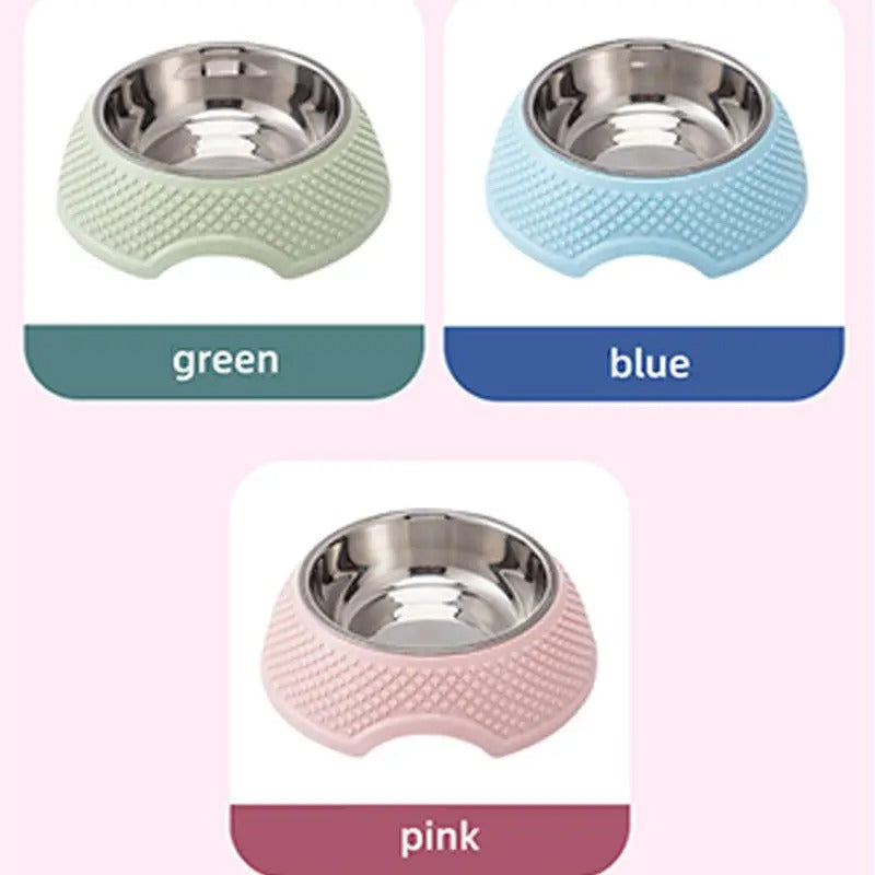 Peach Heart Granules Pet Bowl Large for Dog Cat_CWMM5247