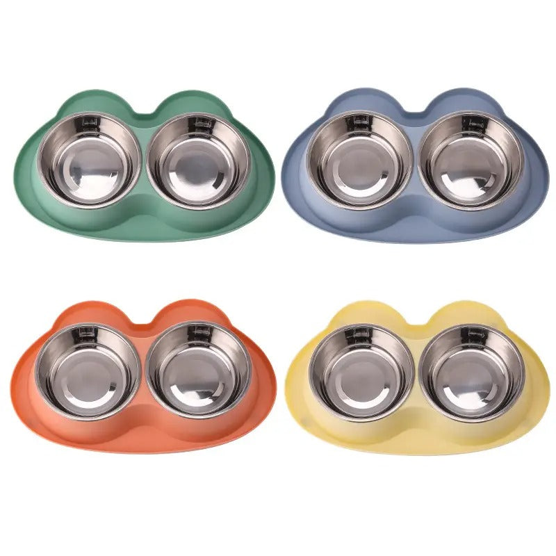 Cartoon Dual,Anti-Spill Non-Slip Cat Dog Pet Bowl_CWMM5153