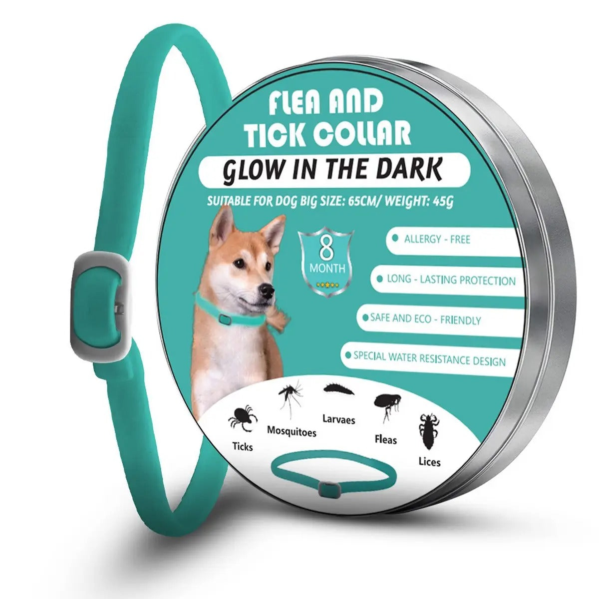 Glow Pet Flea and Tick Collar for Dogs and Cats_CWMM6500