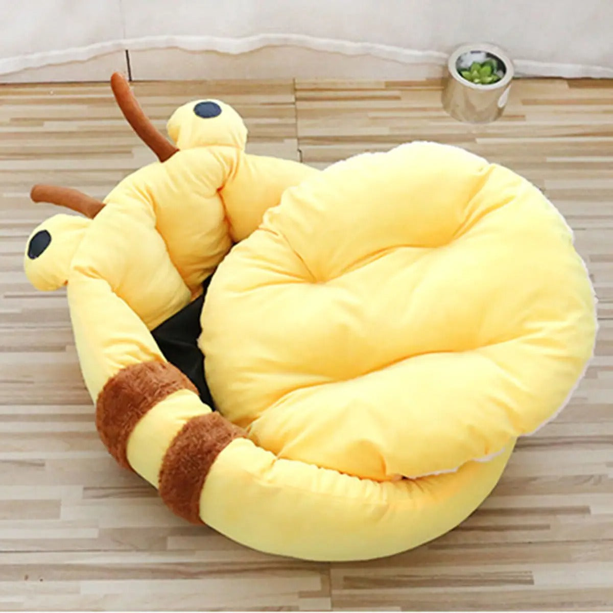 Cartoon Pet Bed Thick Plush High Back Dog Cat Nest_CWMM6455