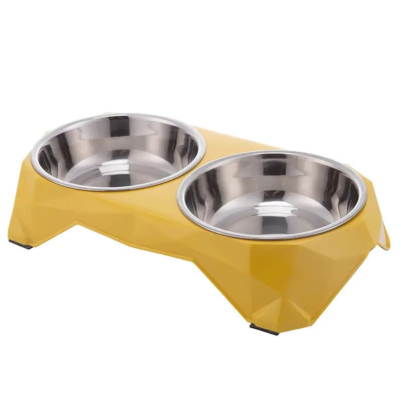 Double Pet Bowl Elevated Non-Slip Dog Cat Bowl_CWMM5165