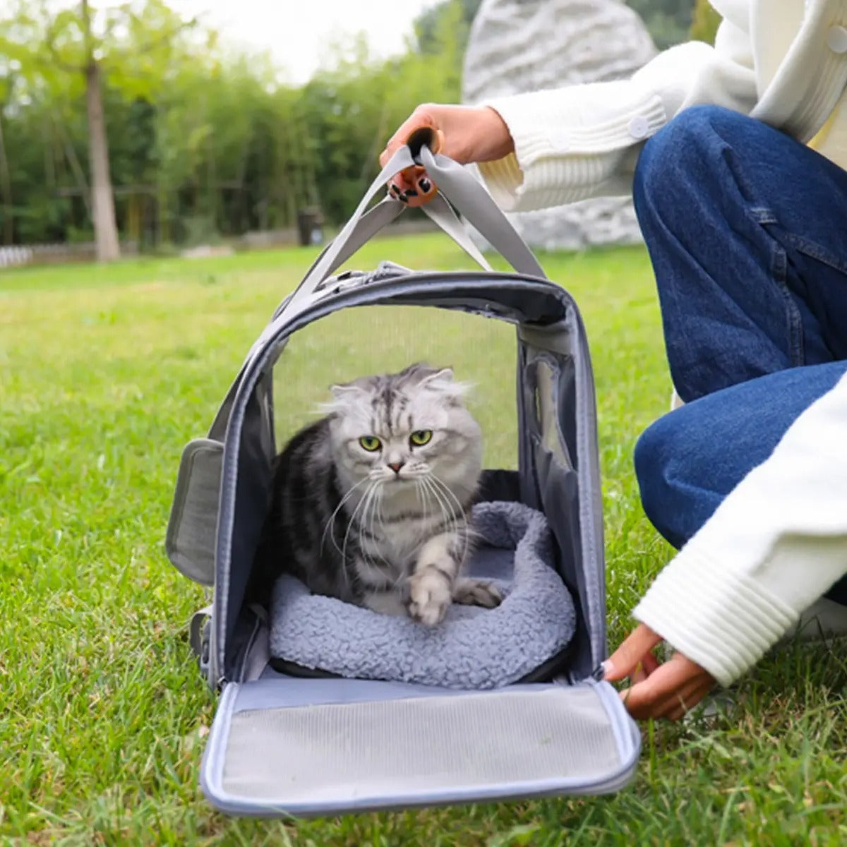 Breathable Pet Sling Bag for Travel & Outdoor_CWMM5989