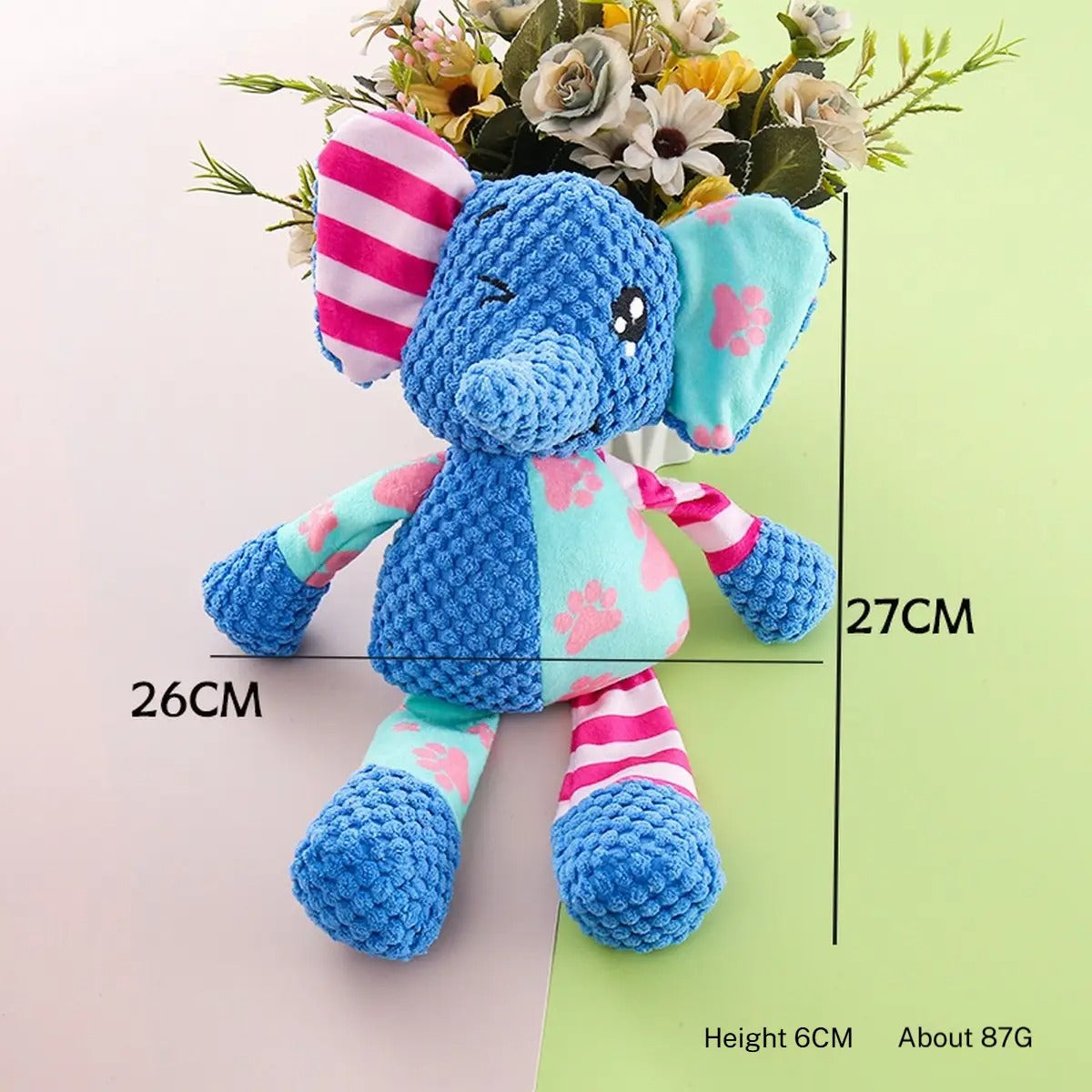 Cute Squeaky Plush Dog Toy – Durable & Fun_CWMM5421