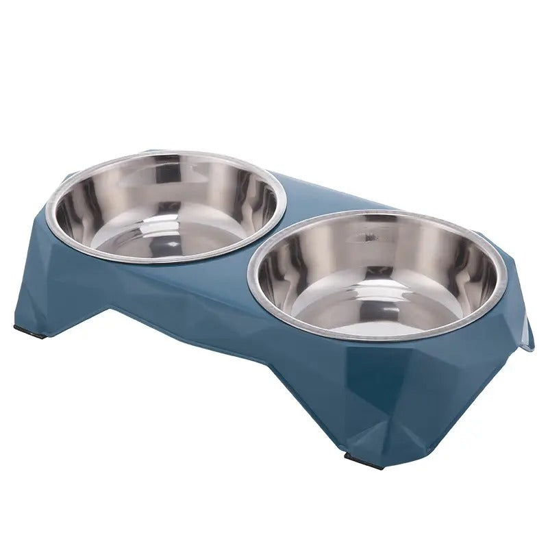 Double Pet Bowl Elevated Non-Slip Dog Cat Bowl_CWMM5165