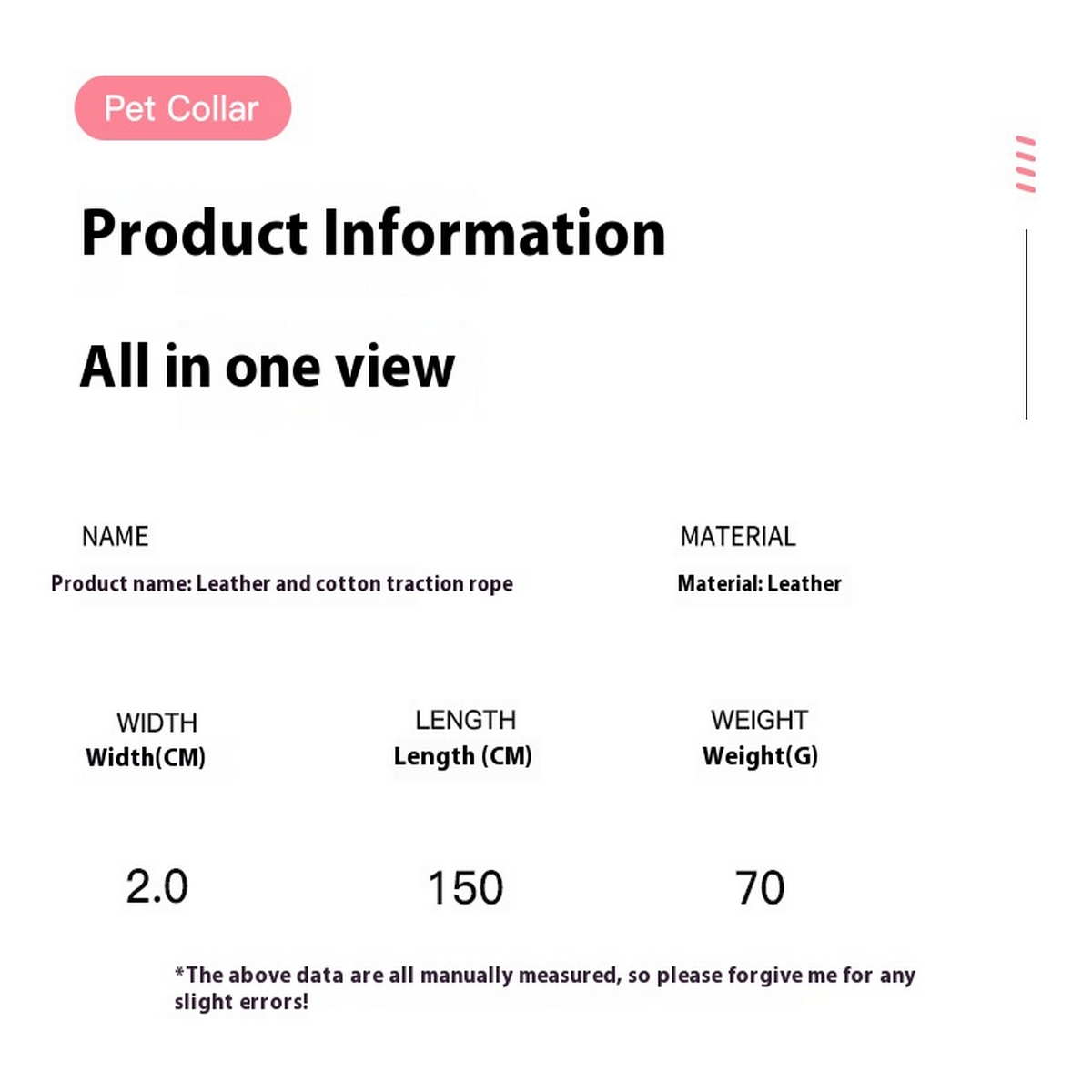 Comfort Dog Leash – PU Grip & Polyester Strap_CWMM7610