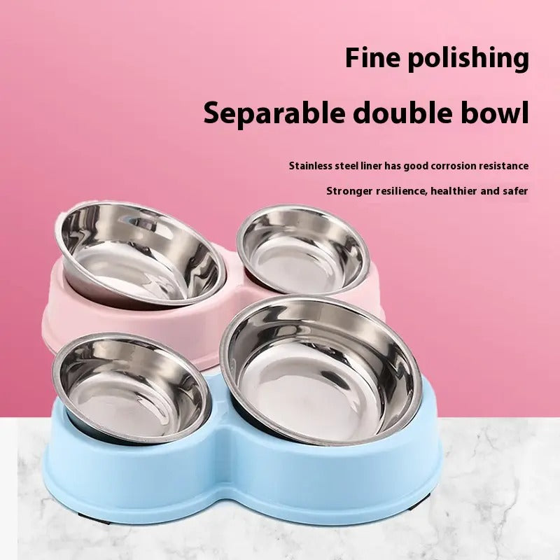 Large,Small Double Pet Bowl,for Cat Dog_CWMM5246