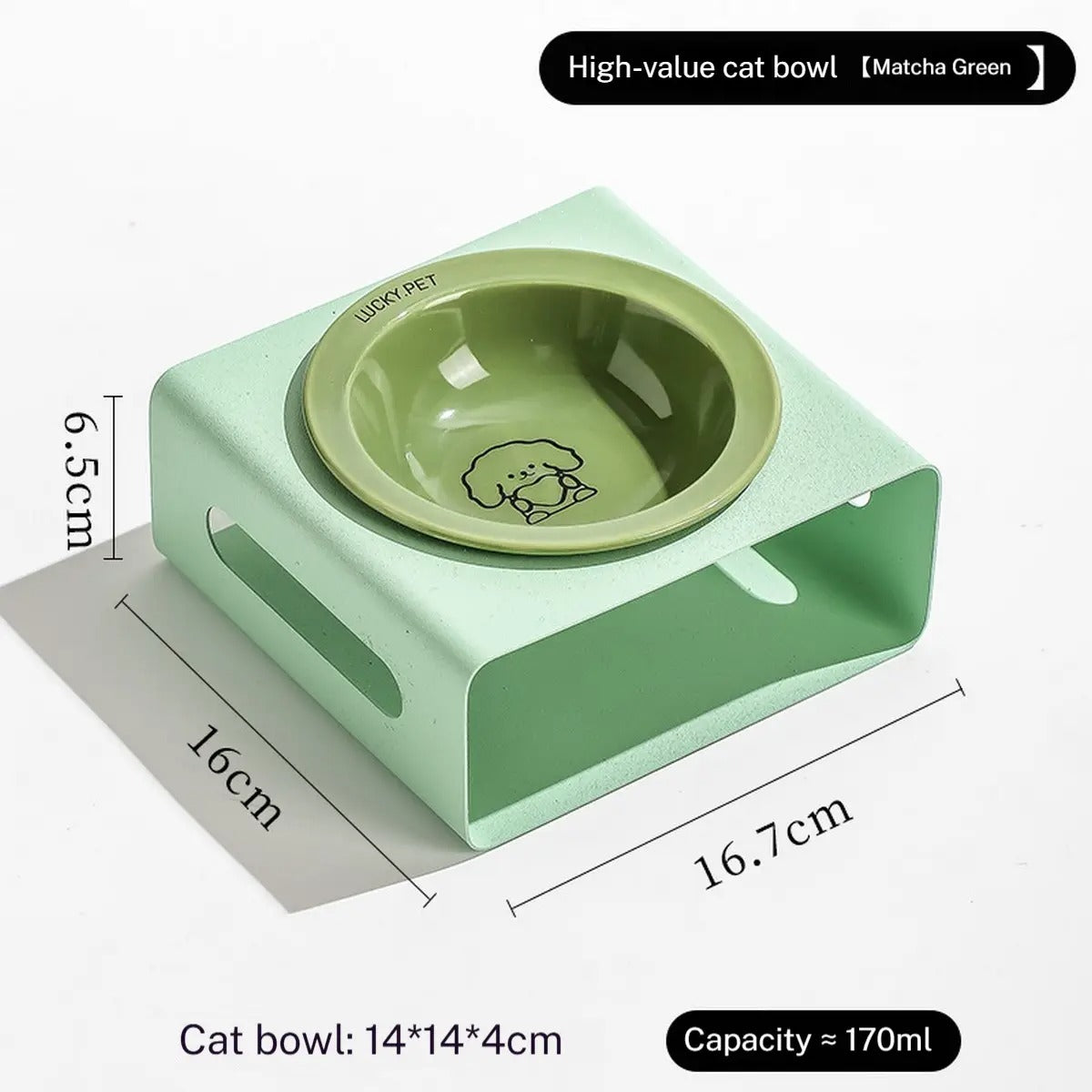 Non-Slip Elevated Cat & Dog Feeder Bowl_CWMM5943