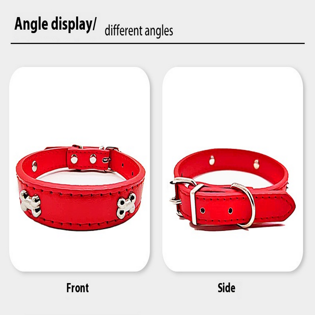 PU Dog Collar with Anti-Choke Design for All Dogs_CWMM7433