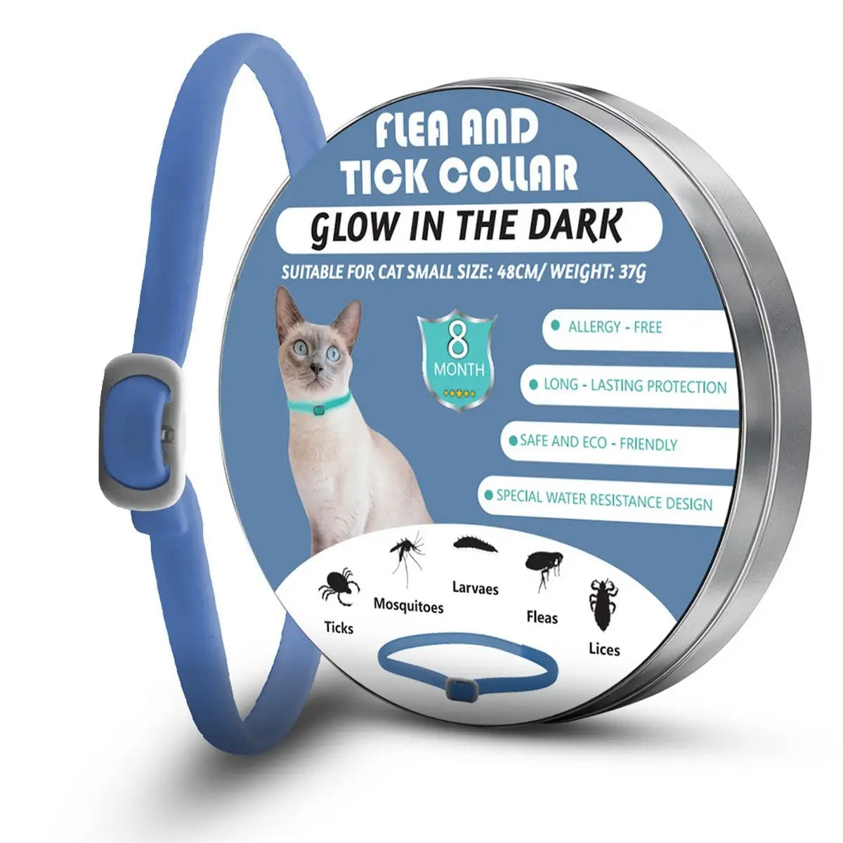 Glow Pet Flea and Tick Collar for Dogs and Cats_CWMM6500
