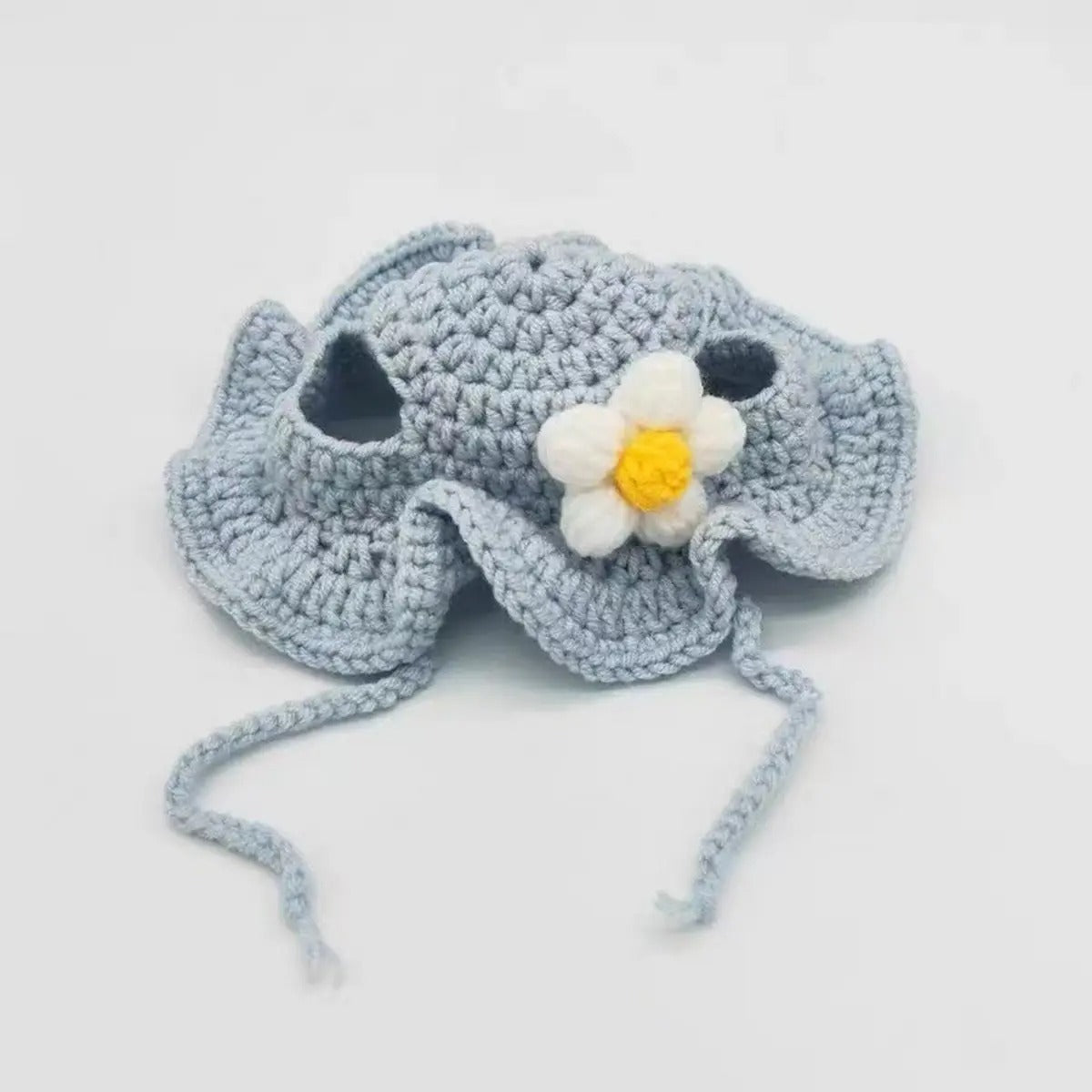 Crochet Flower Sprout Hat for Cats & Dogs_CWAH3694