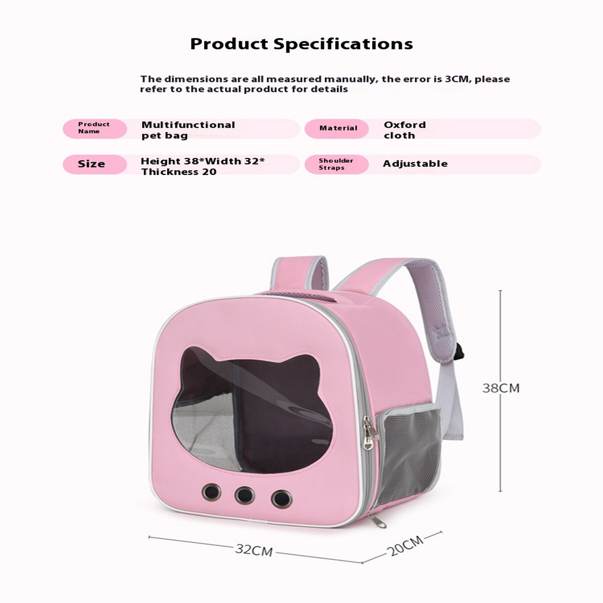 MeowTrek Lightweight Cat Travel Bag_CWMM6852