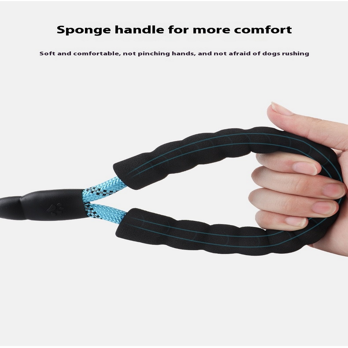 Anti-Choke Reflective Dog Leash for Large Dogs_CWMM7444