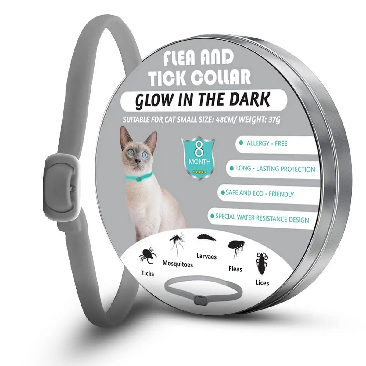 Glow Pet Flea and Tick Collar for Dogs and Cats_CWMM6500