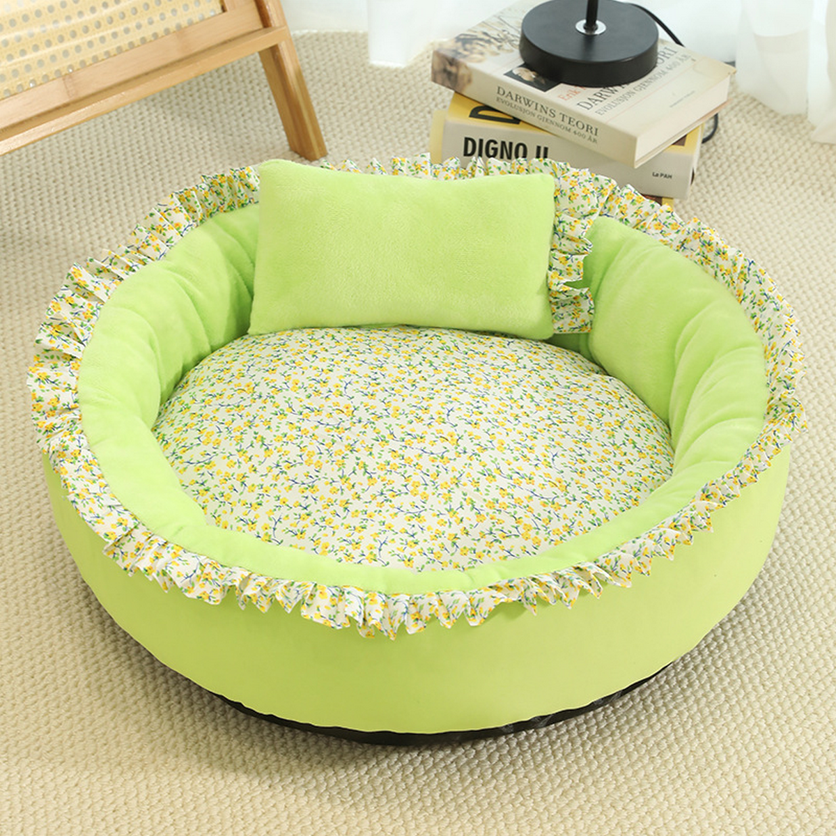 All Season Round Pet Bed – Cat & Small Dog Nest_CWMM7929