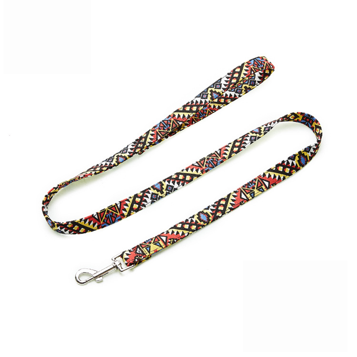 Boho Dog Leash – Floral Ethnic Print Design_CWMM7613