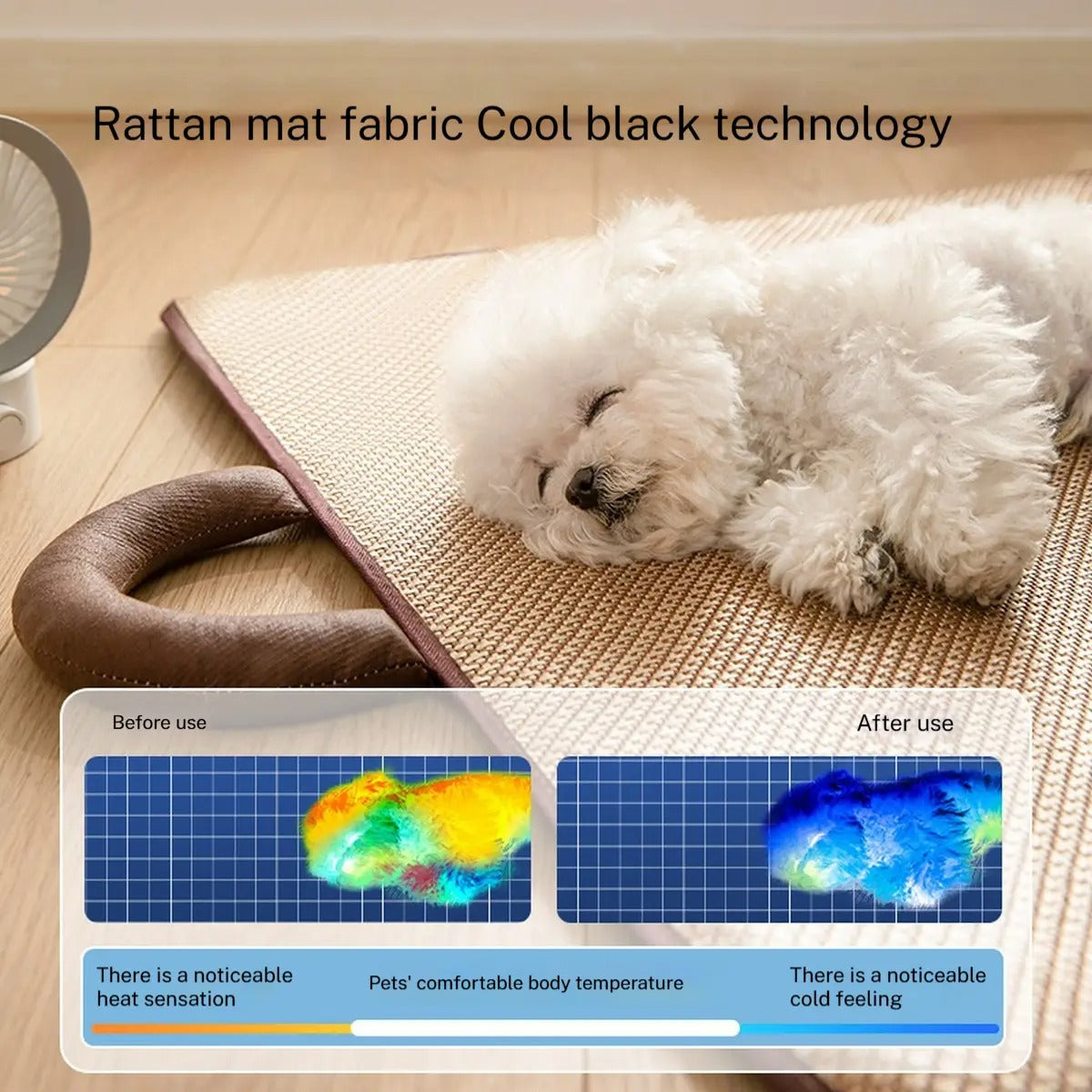 Breathable Woven Pet Cooling Mat – Summer Dog Pad_CWMM7032