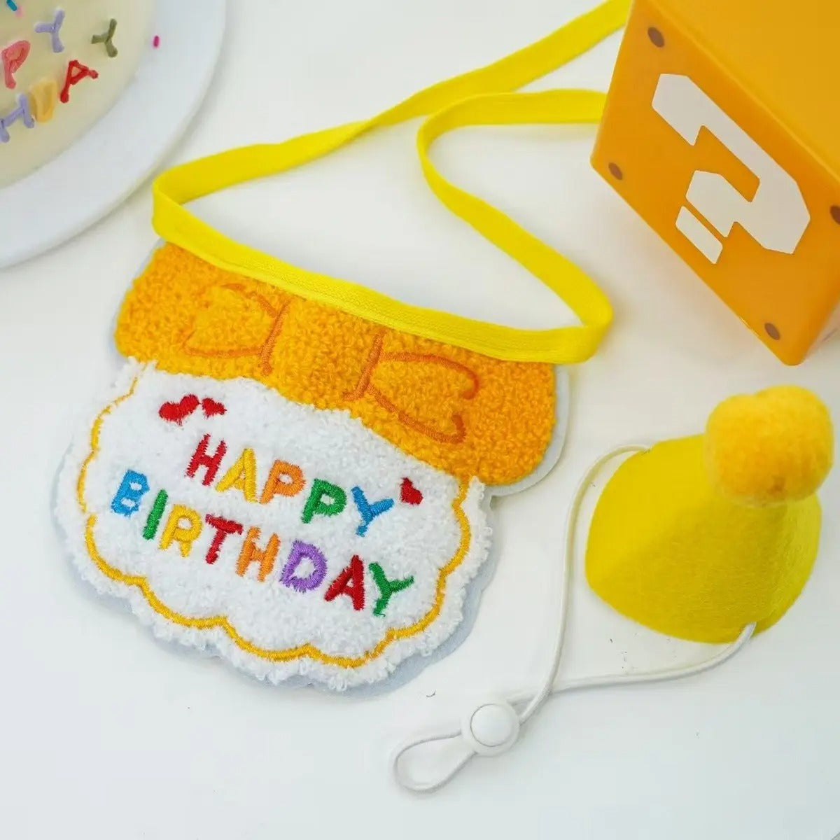 Pet Birthday Hat & Bandana Set for Dogs & Cats_CWAH3744
