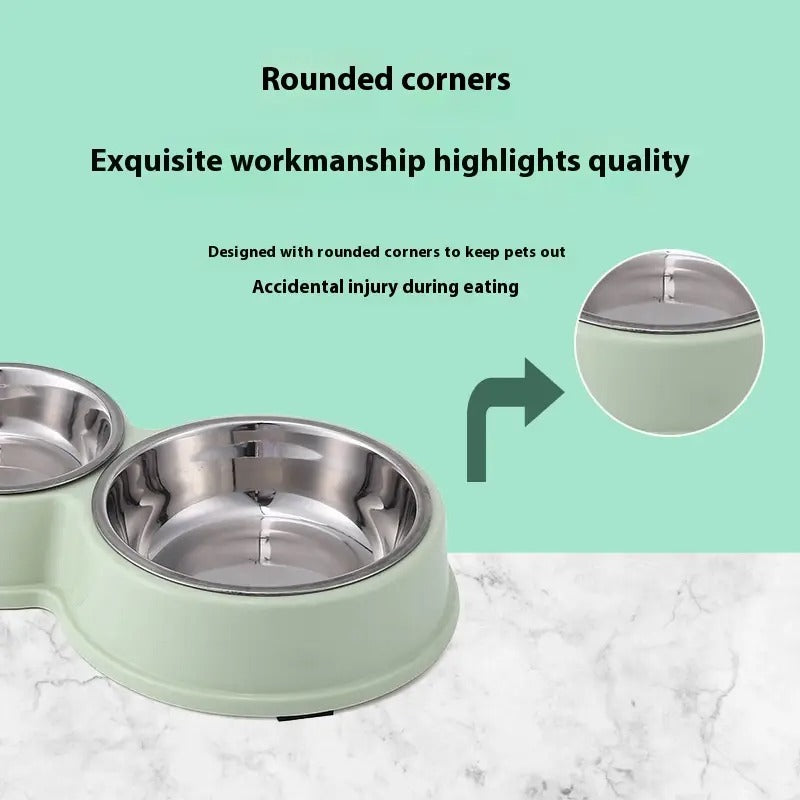 Large,Small Double Pet Bowl,for Cat Dog_CWMM5246