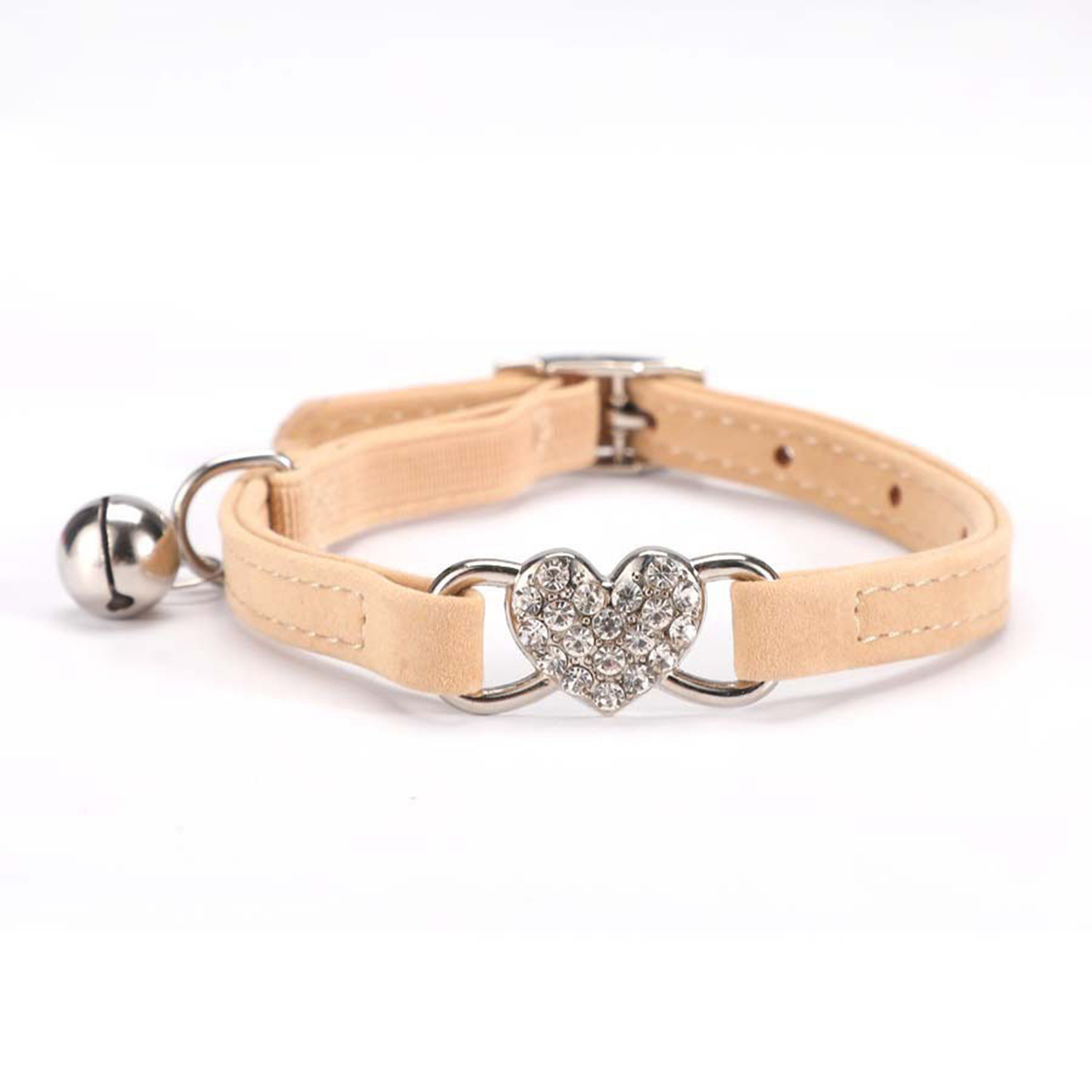 Colorful velvet cat and dog collar (with bell)_CWMM7427