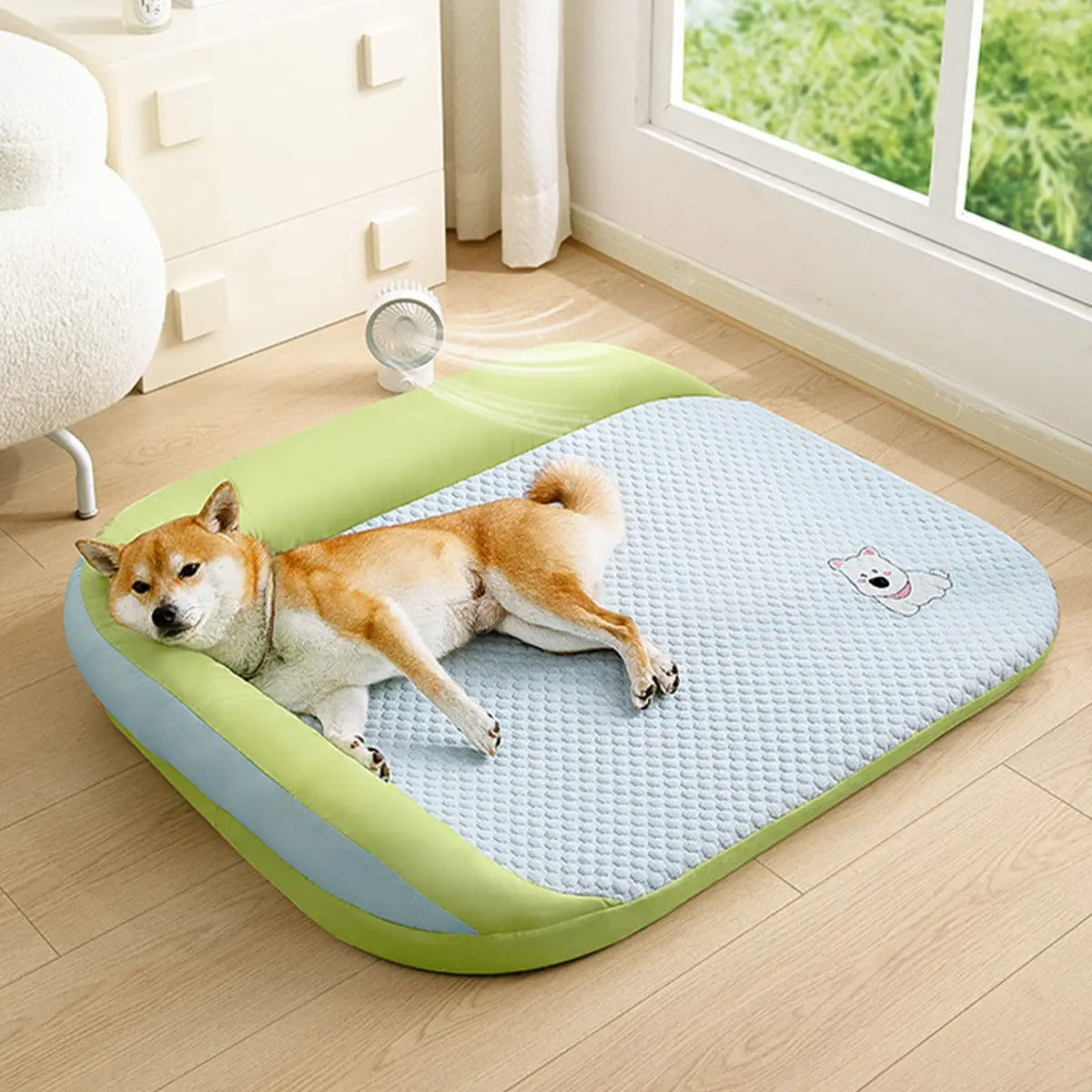 Breathable Dog Cooling Mat, Washable Summer Bed_CWMM7026