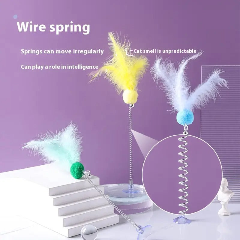 Cat Teaser Wand, Suction Base,Pet Toy_CWMM5209