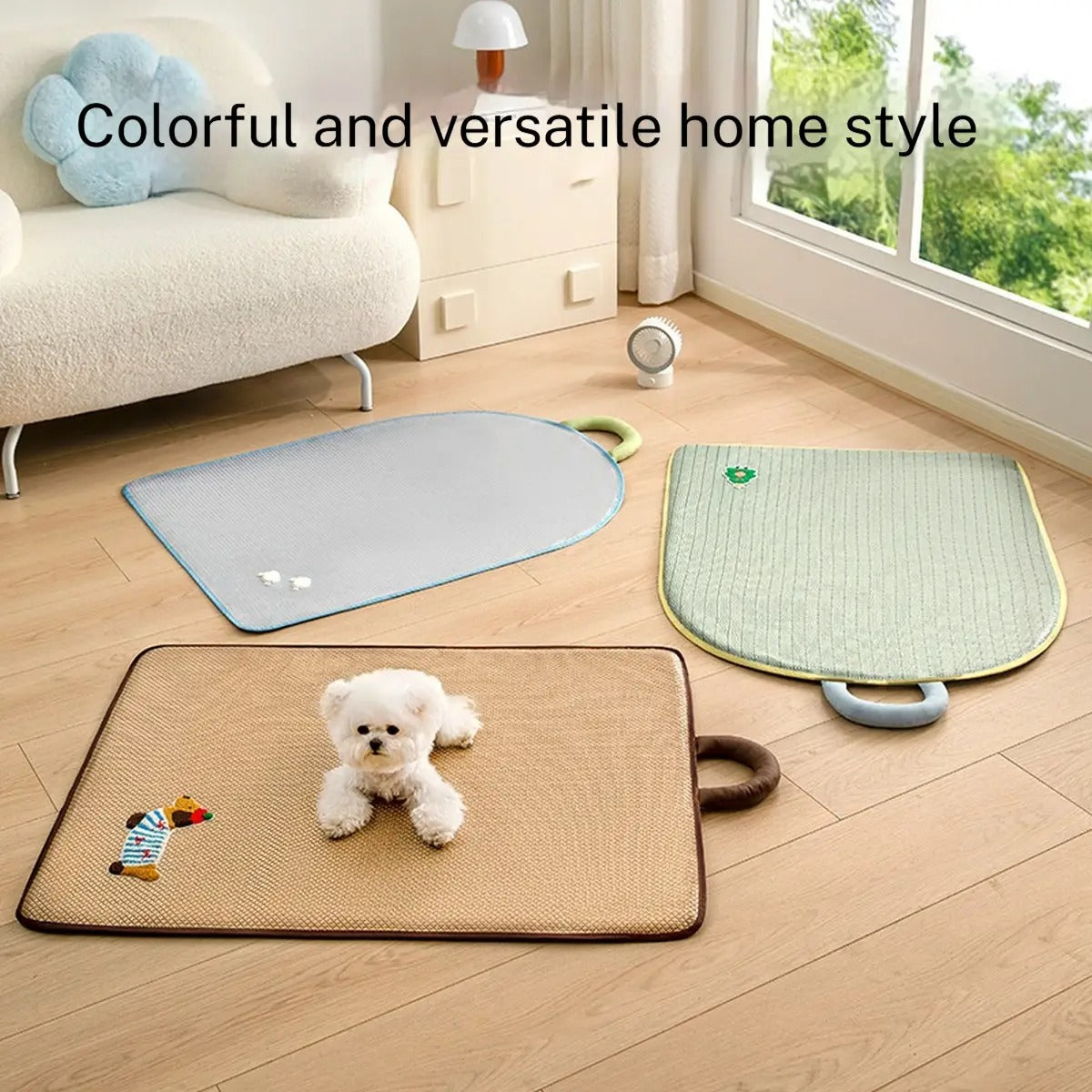 Breathable Woven Pet Cooling Mat – Summer Dog Pad_CWMM7032