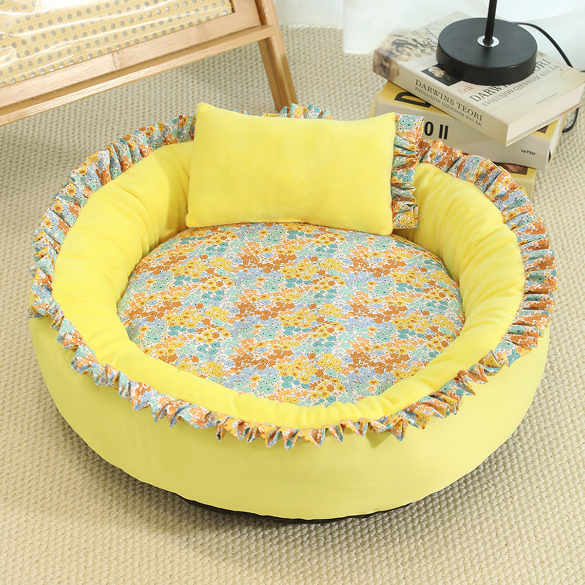 All Season Round Pet Bed – Cat & Small Dog Nest_CWMM7929
