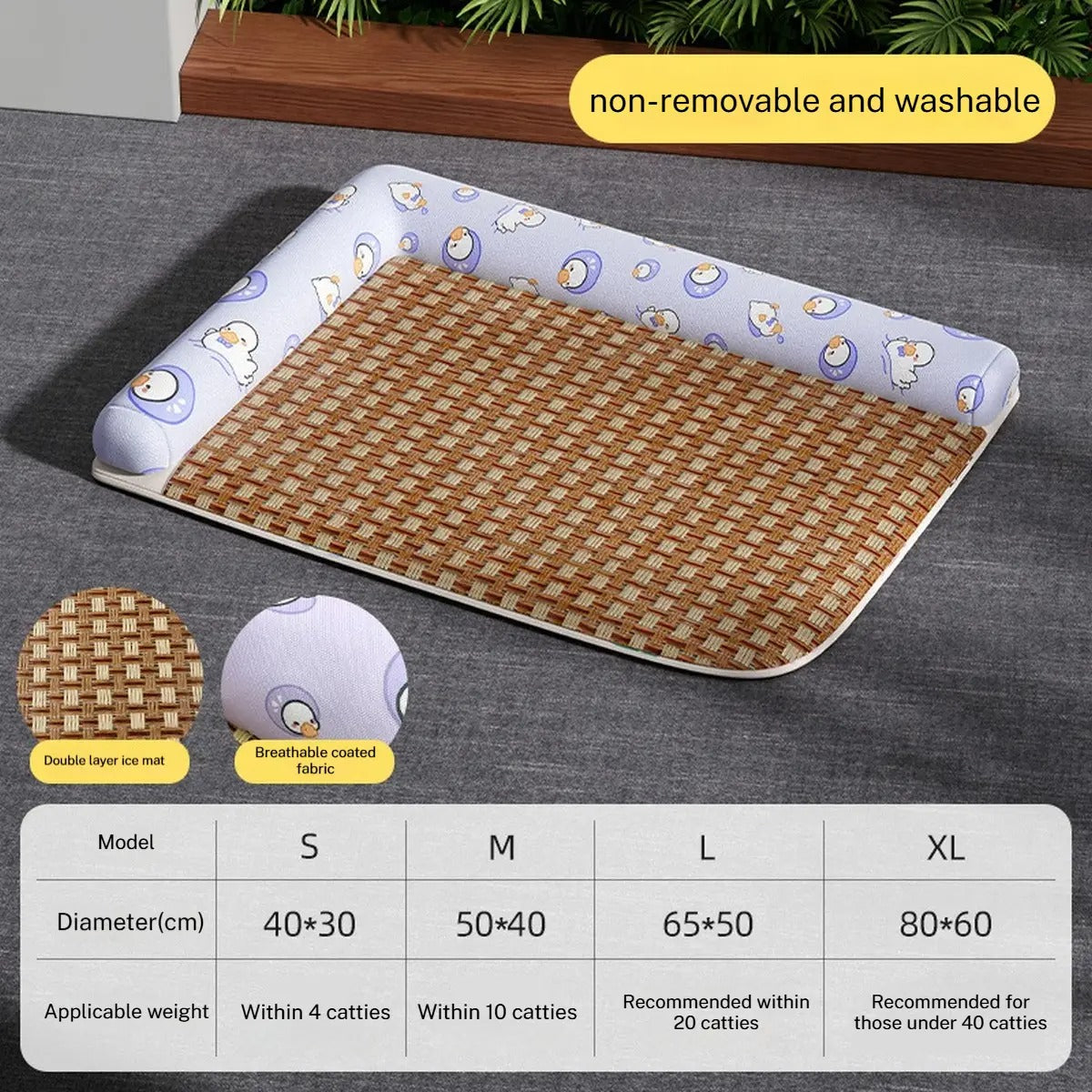 Cooling Pet Bed Mat for Dogs and Cats Summer Use_CWMM6292