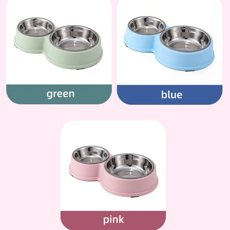 Large,Small Double Pet Bowl,for Cat Dog_CWMM5246