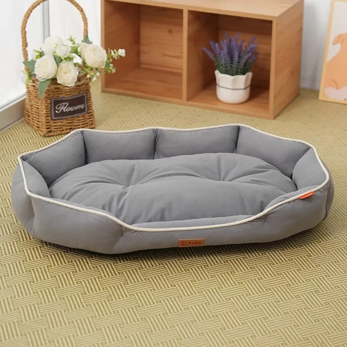 Durable Tech Fabric Pet Bed – Oval Shape_CWMM7654