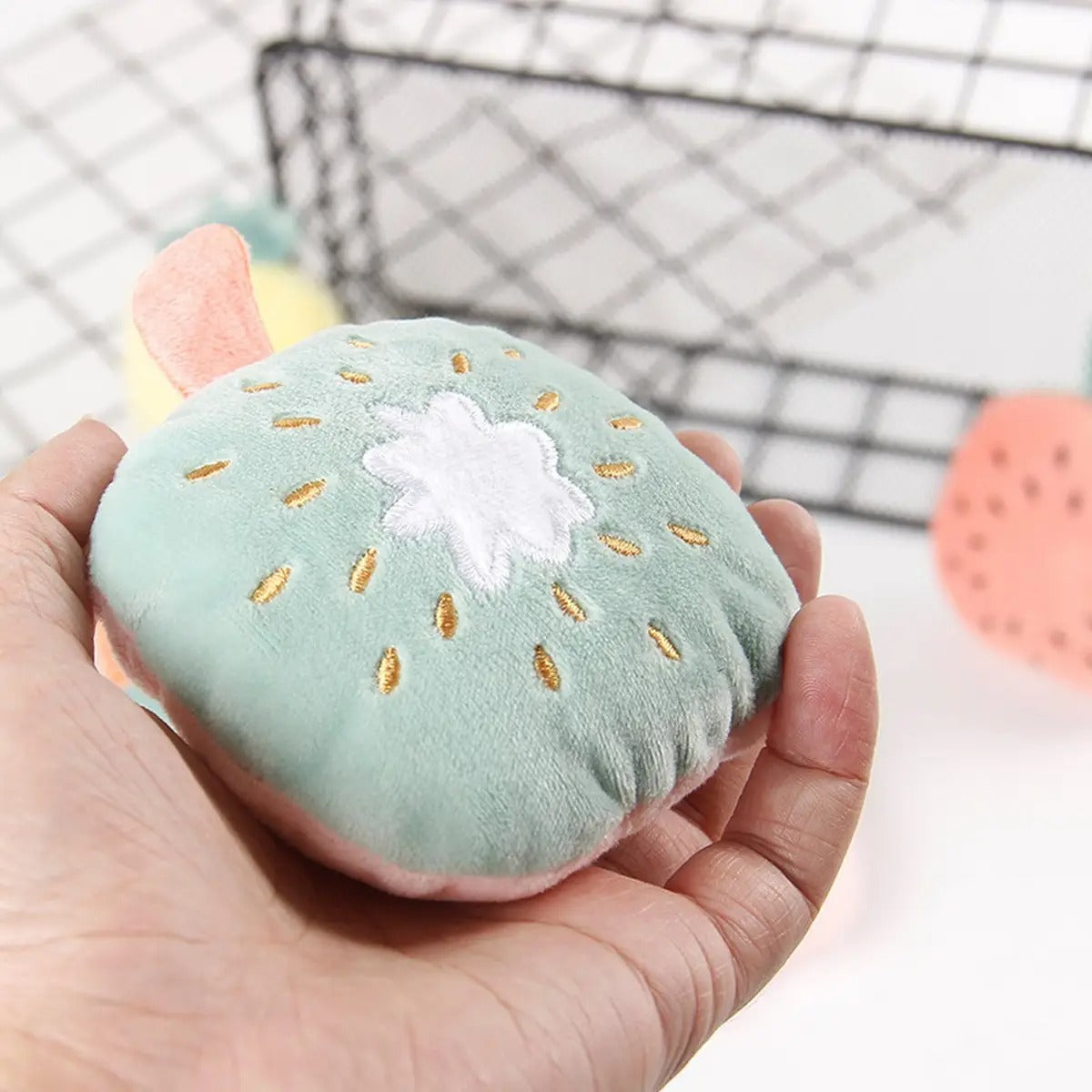 Built-in sound paper Plush Pet Toy with Catnip_CWMM5364