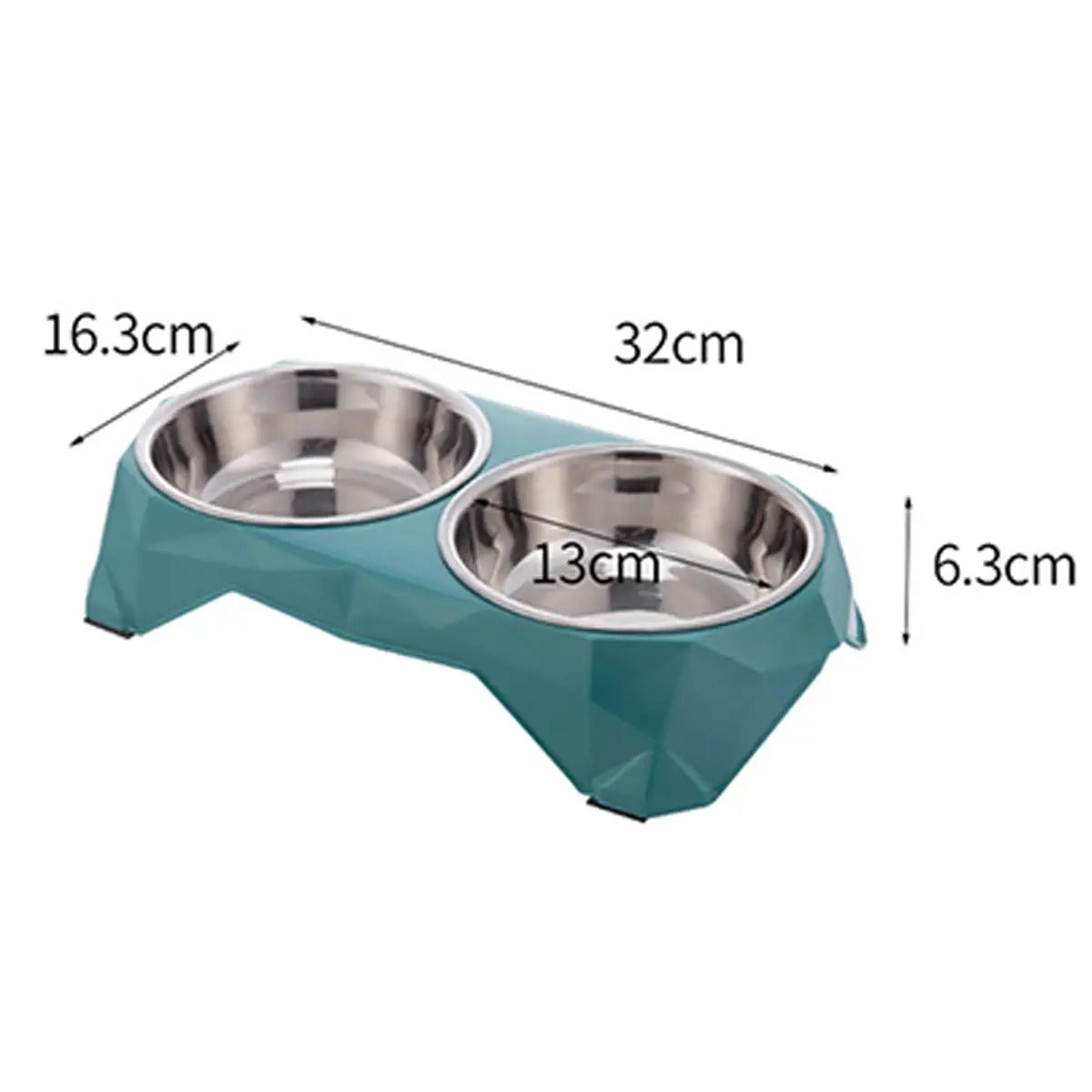 Double Pet Bowl Elevated Non-Slip Dog Cat Bowl_CWMM5165