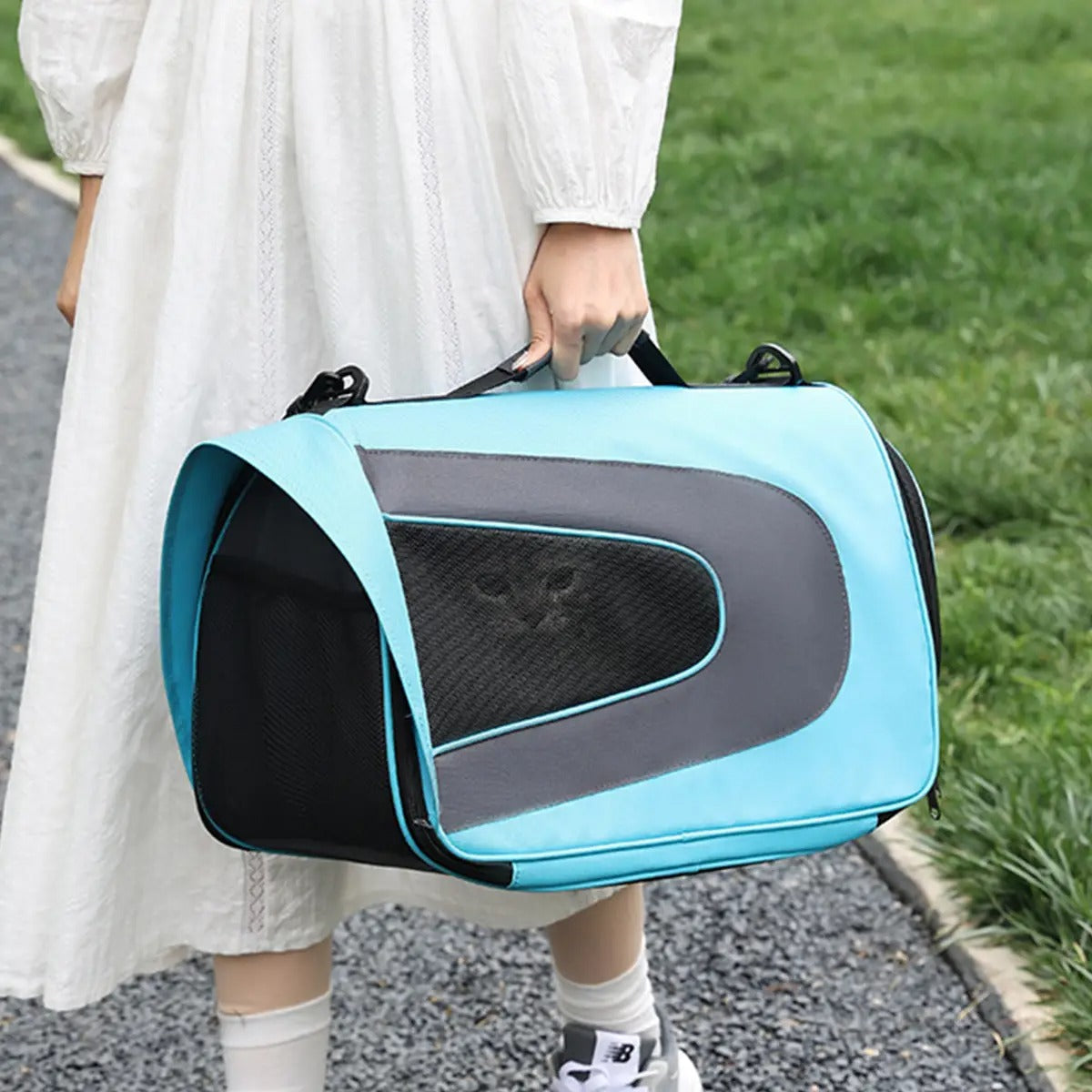 Breathable Cat Carrier Tote with Shoulder Strap_CWMM6932