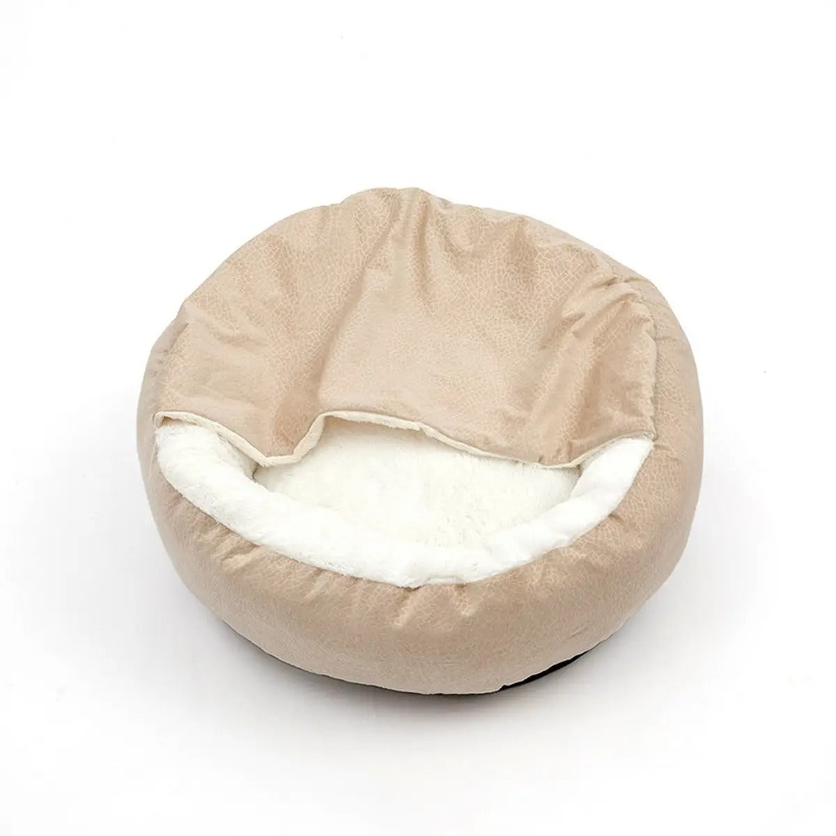 Creative Shell-Shaped Soft Plush Cat Bed & Blanket_CWMM5891