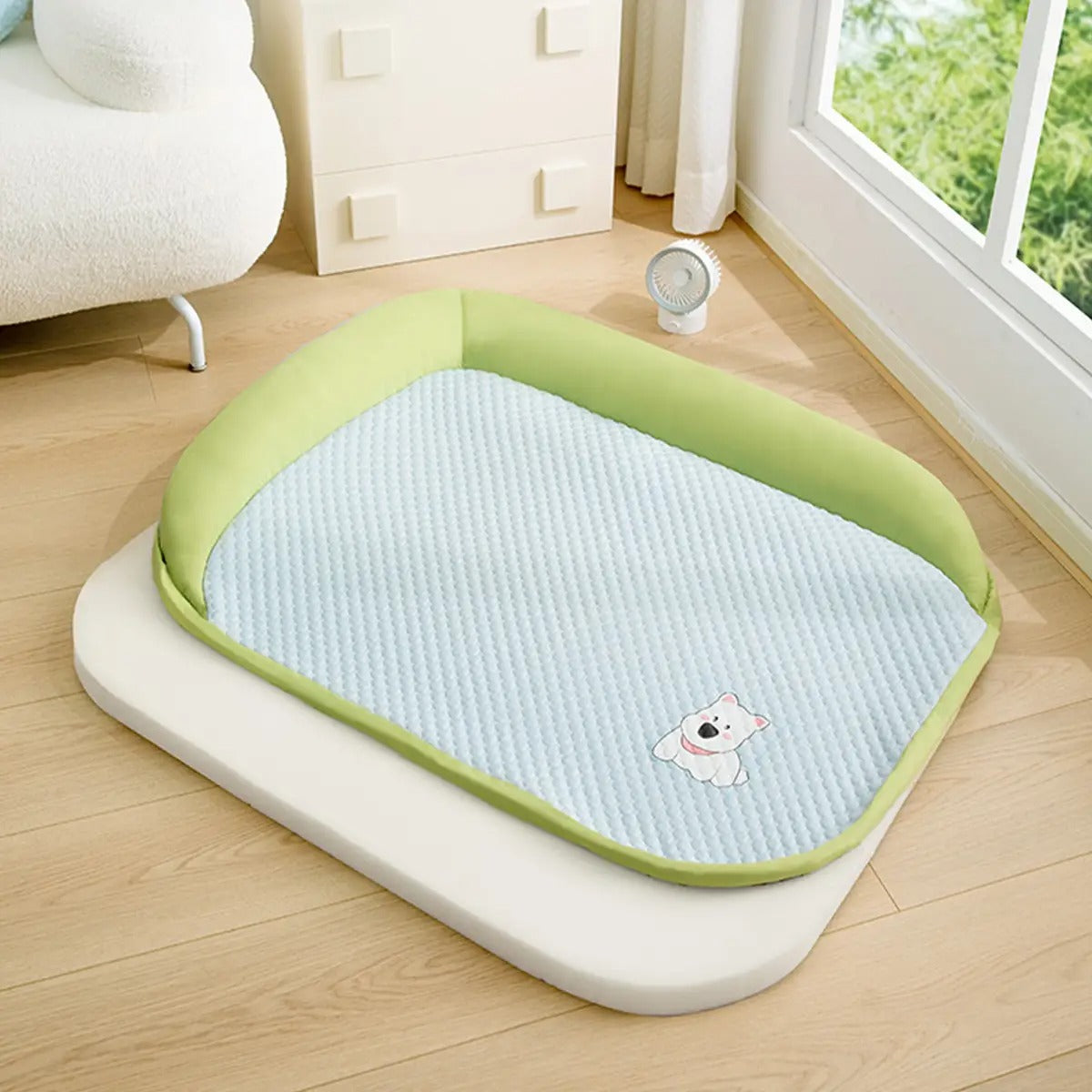 Breathable Dog Cooling Mat, Washable Summer Bed_CWMM7026