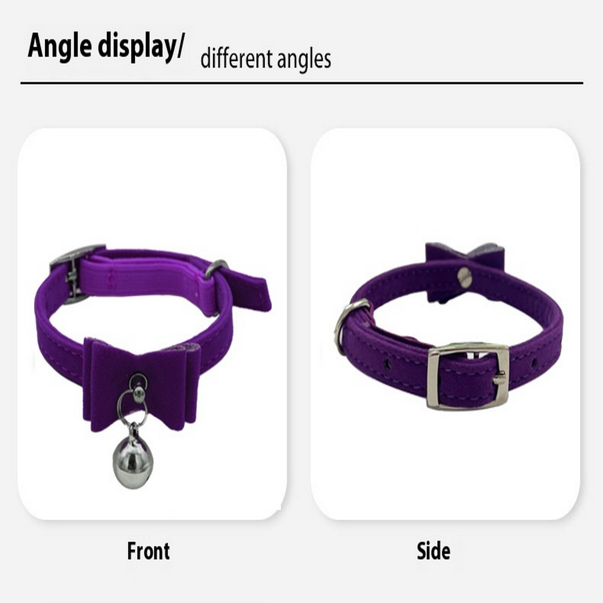 Bow & Bell Pet Collar for Cats & Small Dogs_CWMM7430