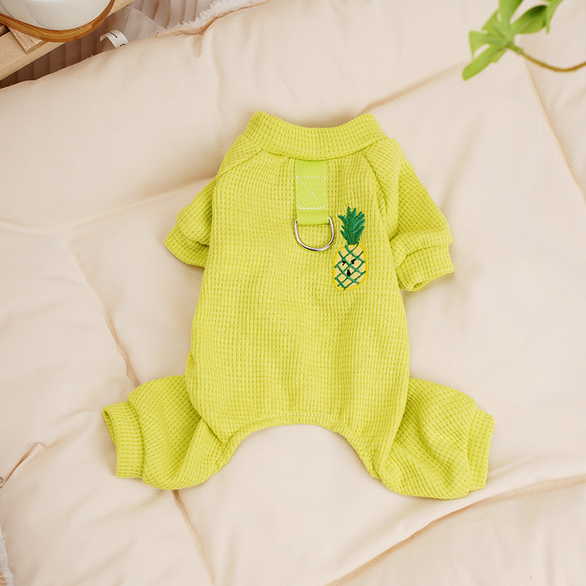 Cozy Waffle Pet Suit – Small Dog Four-Leg Wear_CWMM7349