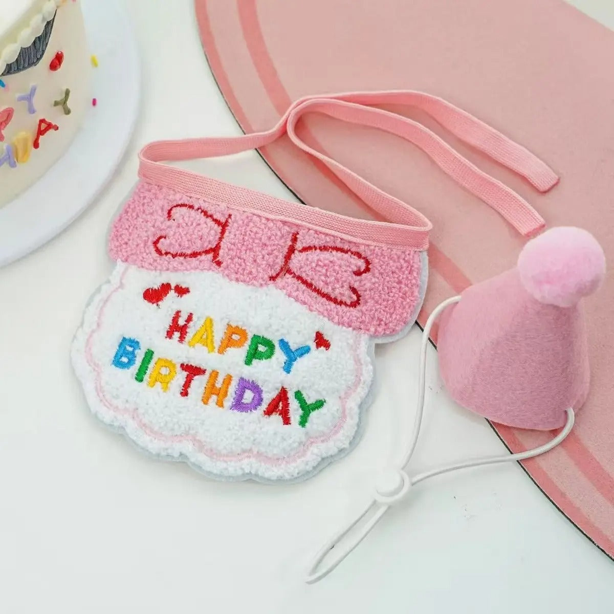 Pet Birthday Hat & Bandana Set for Dogs & Cats_CWAH3744