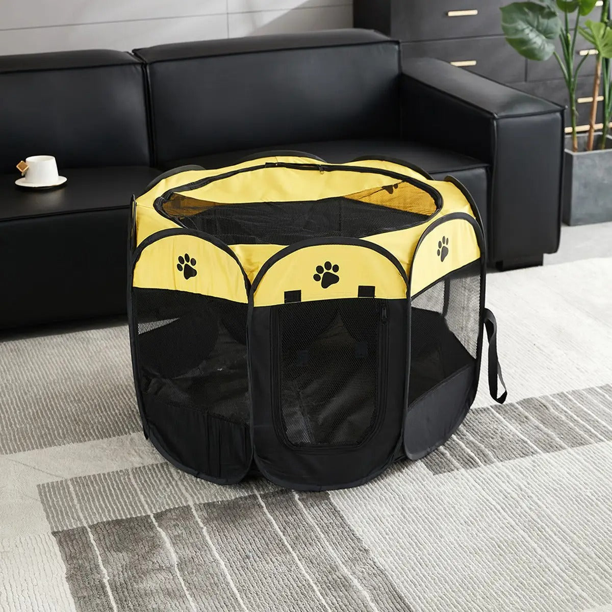 Foldable Waterproof Pet Playpen with Removable_CWMM5884