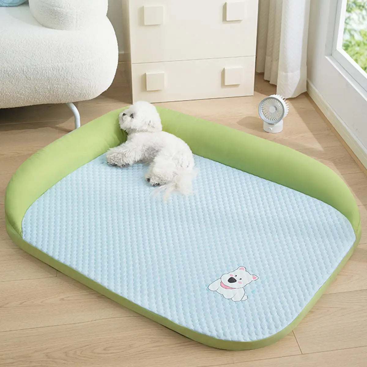 Breathable Dog Cooling Mat, Washable Summer Bed_CWMM7026