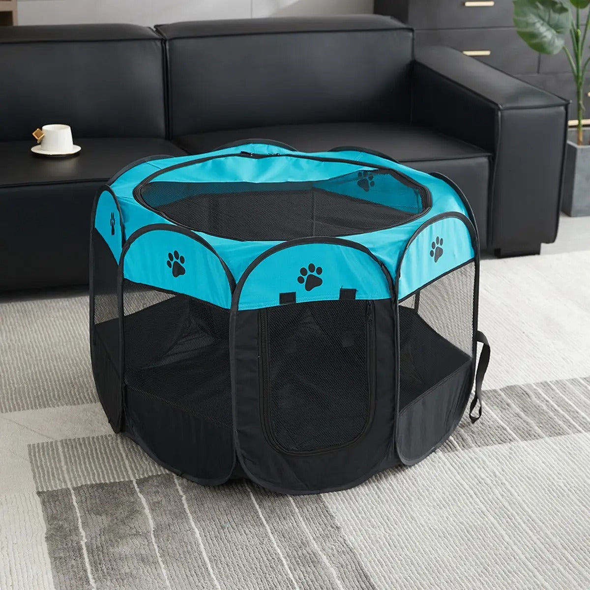 Foldable Waterproof Pet Playpen with Removable_CWMM5884