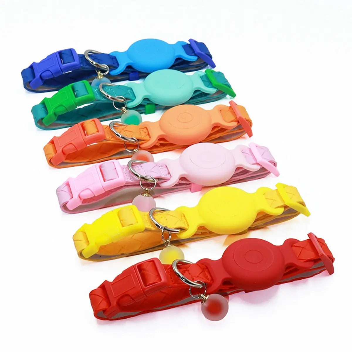 Air Tag Pet Tracker Collar - Waterproof PU_CWMM5969