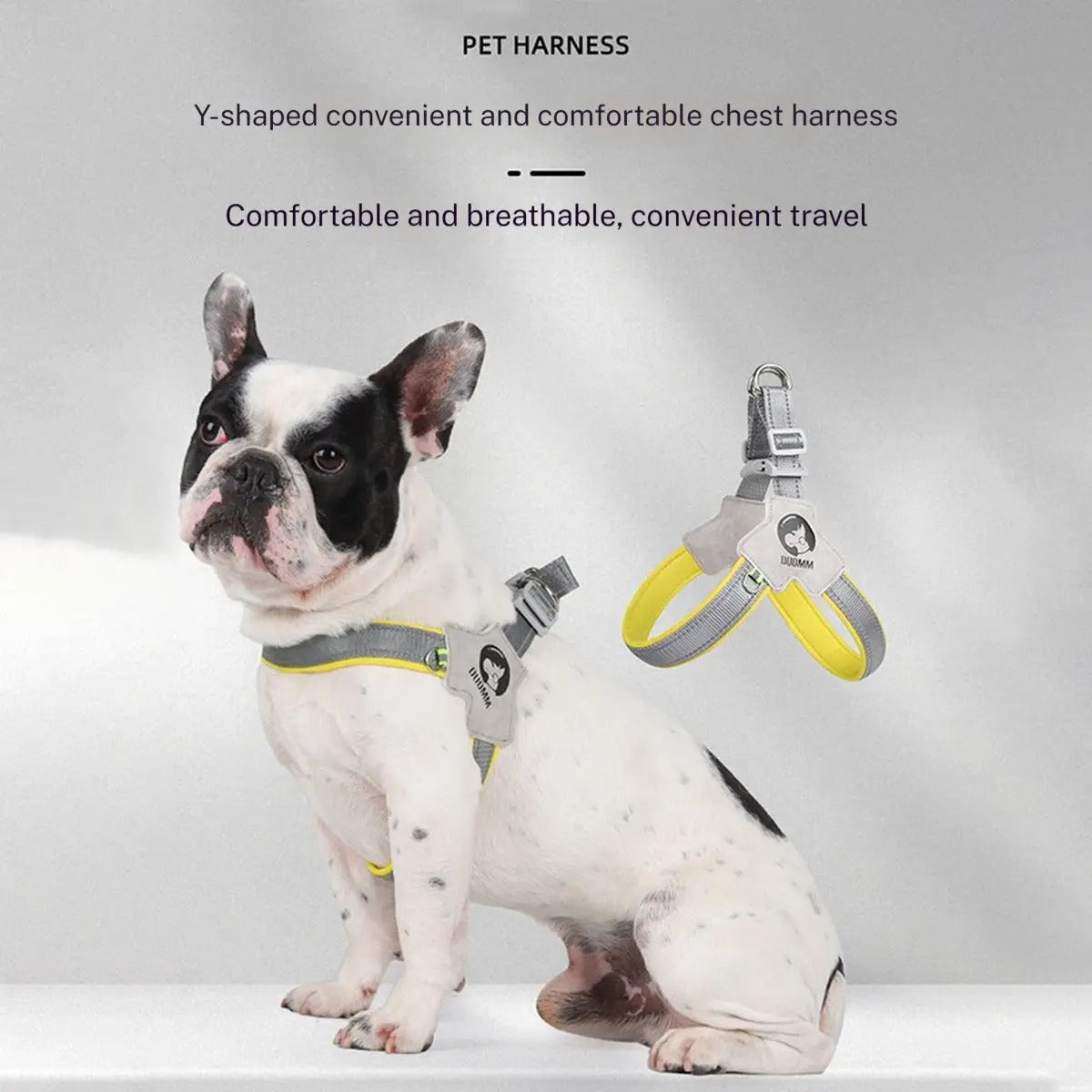 Corgi No-Pull Y Harness Adjustable Dog Vest Leash_CWMM7302