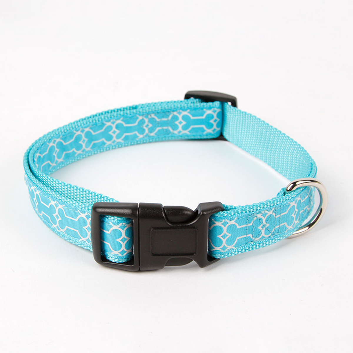 Adjustable Dog Collar with Bone Design for Walks_CWMM7435