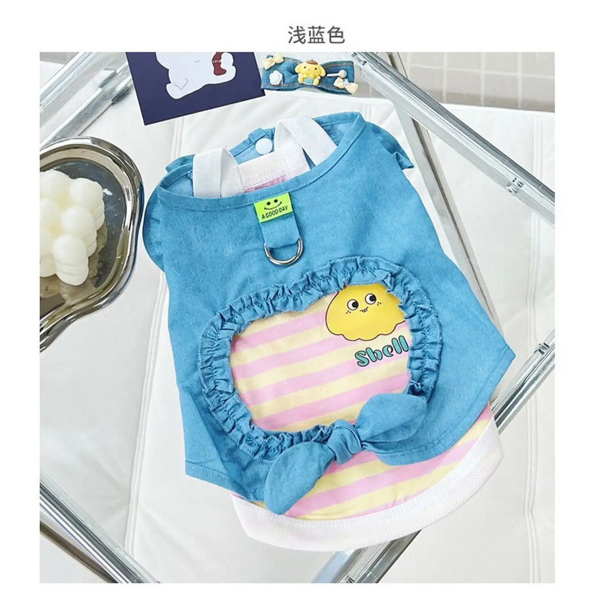 New Denim Cotton Vest for Small & Medium Dogs_CWMM5861