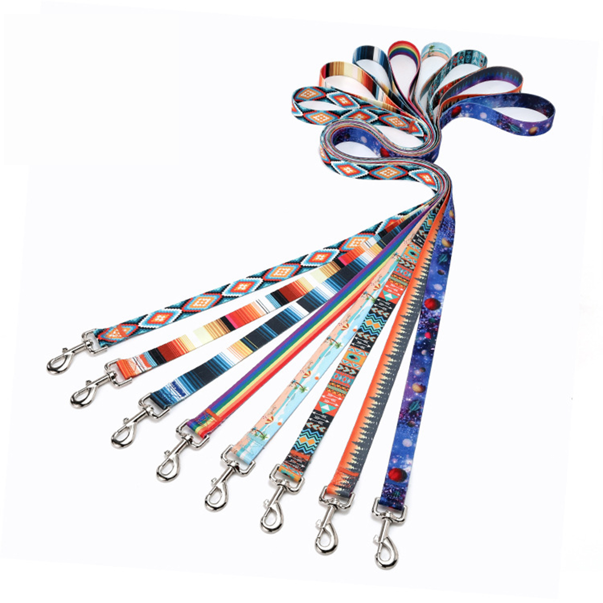 Ethnic Forest Print Dog Leash – Starry Night_CWMM7608